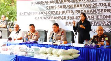 Wakapolda Riau Paparkan Narkoba Rp69,7 Miliar Siap Dimusnahkan